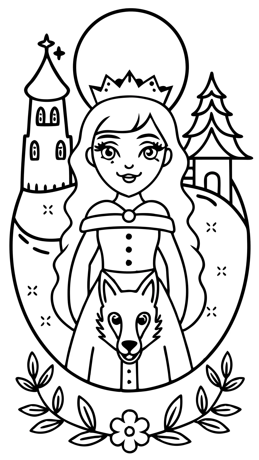 coloriage de contes de fées Grimm